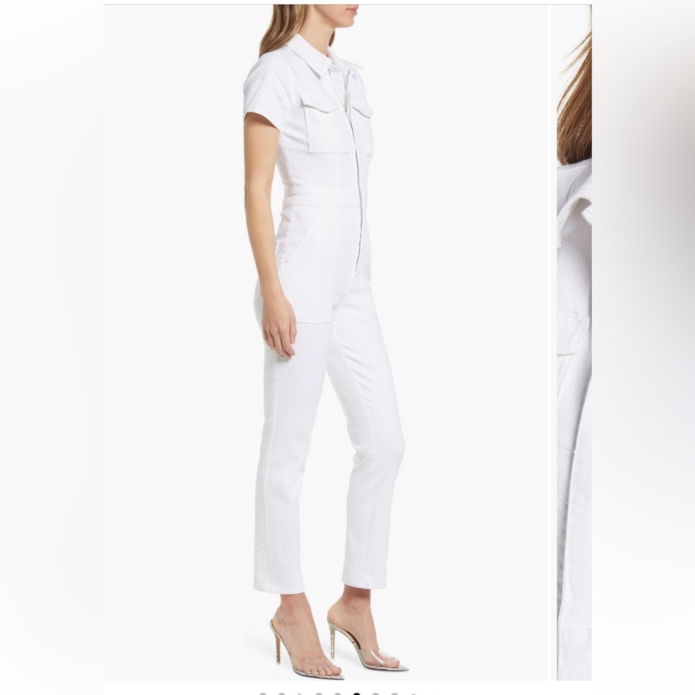 Good American Fit For Success Stretch Cotton Twill Jumpsuit